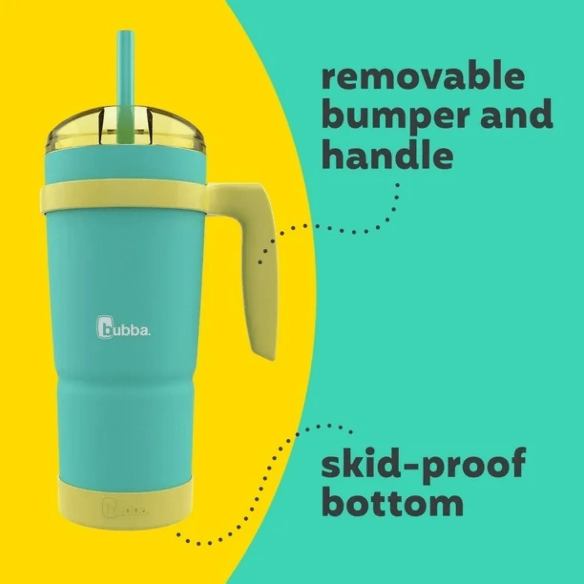 Bubba 32oz Insulated Stainless Steel Tumbler with Convenient Handle and Straw - Perfect for On-the-Go Hydration!